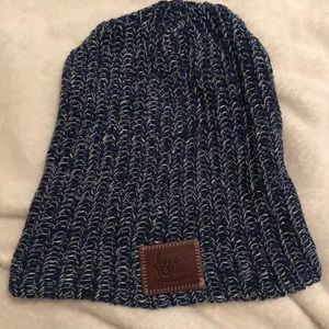 Knit blue beanie